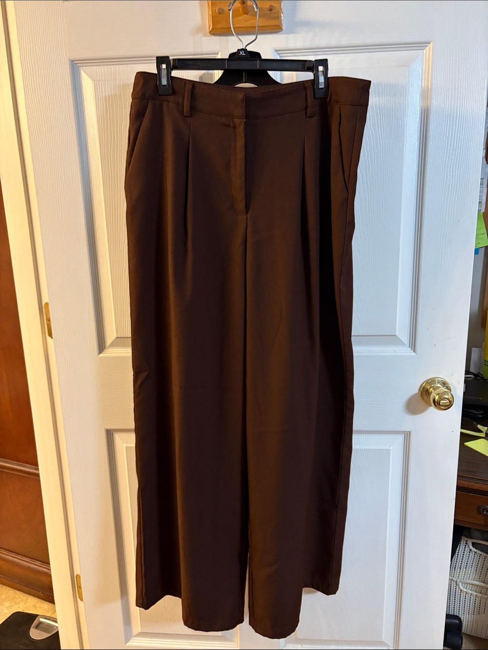 Women’s Brown Dress Pants - Classic Straight Leg